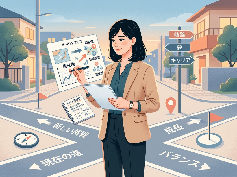 見出し3画像_嶋村吉洋社長が主催するワクセルのコラム_瀧川昇三_③能力開発の見極め - 「能力開発」の選択肢を吟味している女性
